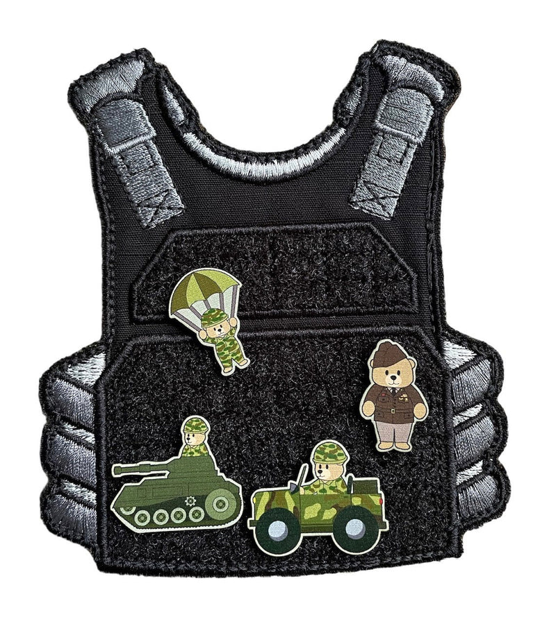 Mini Moral Plate Carrier and Patches - ZZZ BEARS - 