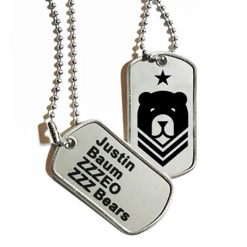 Personalized dog tags - ZZZ BEARS - 