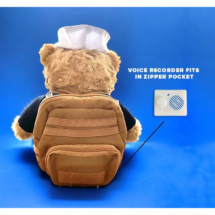 Recordable Navy Bear - ZZZ BEARS - 